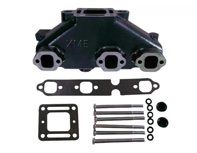 Grey Iron Exhaust Manifold Elbow/Riser kit for MerCruiser 5.0 5.7 V8 ...