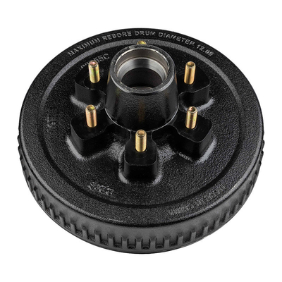 Trailer Parts 7000 lb 8 Lug 6 1/2 12 Inch Brake Drum for Durable and Trailer Braking