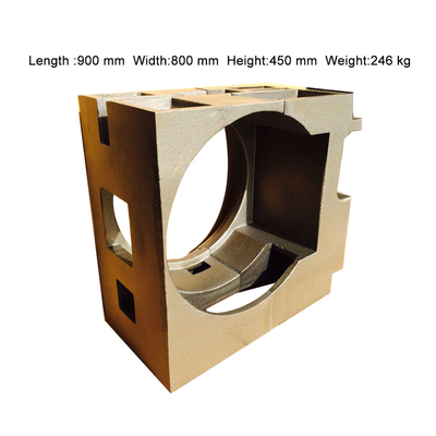Complex Shape Box Nodular Cast Iron GearBox Castings Resin Sand Process Producer