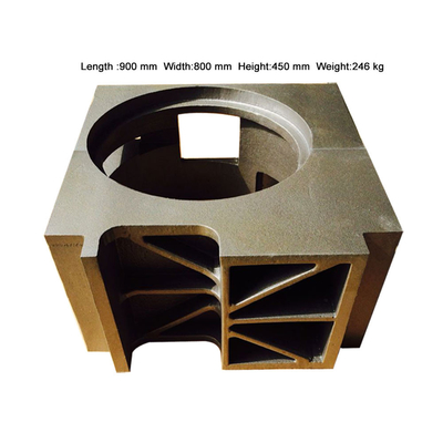 Complex Shape Box Nodular Cast Iron GearBox Castings Resin Sand Process Producer