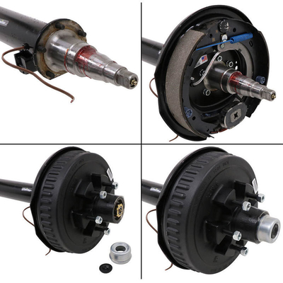 Custom Size Trailer Axles with Mechanical / Electric Brakes and 6600 lbs Max Payload