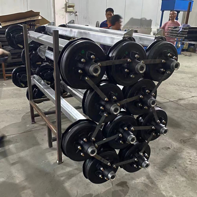 5200 lb 6 Lug Electric Brake Trailer Axle Assembly for 6 Bolts on 5.5&quot; Bolt Pattern