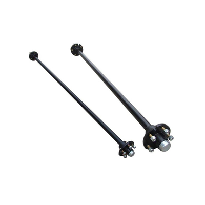 Black Anti-Rust Paint Unbraked Trailer Axle for Heavy Loads and Max Speed of 90 km/h