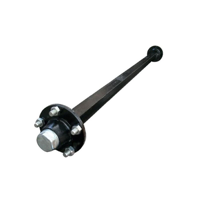Black Anti-Rust Paint Unbraked Trailer Axle for Heavy Loads and Max Speed of 90 km/h