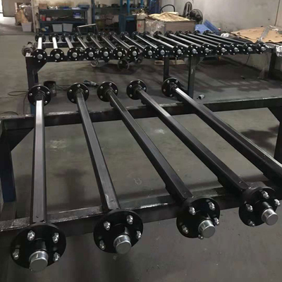 Black Anti-Rust Paint Unbraked Trailer Axle for Heavy Loads and Max Speed of 90 km/h
