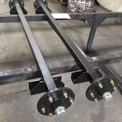 Black Anti-Rust Paint Unbraked Trailer Axle for Heavy Loads and Max Speed of 90 km/h