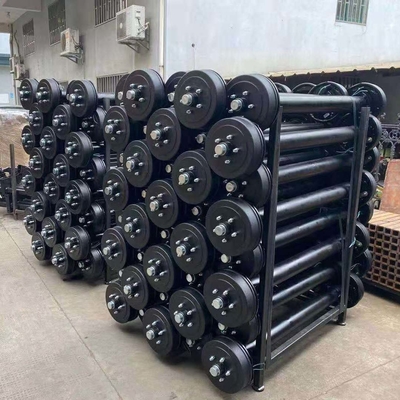 Trailer Parts in 3500 lb 5 lug Electric Brake Trailer Axle Assembly