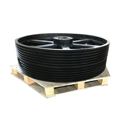 Iron Large V Belt Pulley for Power Transmission Customized by Sand Casting Specialist