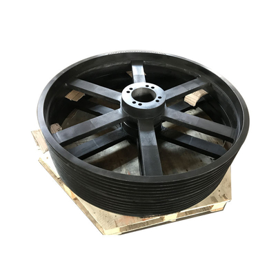 Iron Large V Belt Pulley for Power Transmission Customized by Sand Casting Specialist