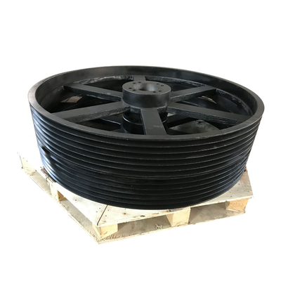 Iron Large V Belt Pulley for Power Transmission Customized by Sand Casting Specialist