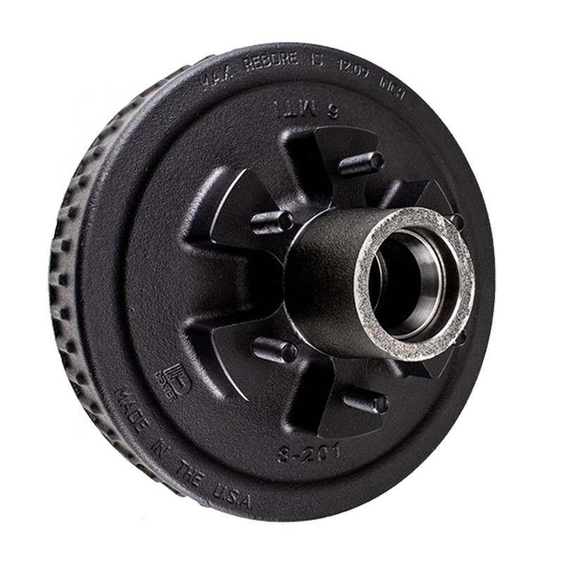Trailer Axles Parts Cast Iron 10&quot; 12&quot; Mobile Home Brake Drum for 3500 7000 lbs Axle