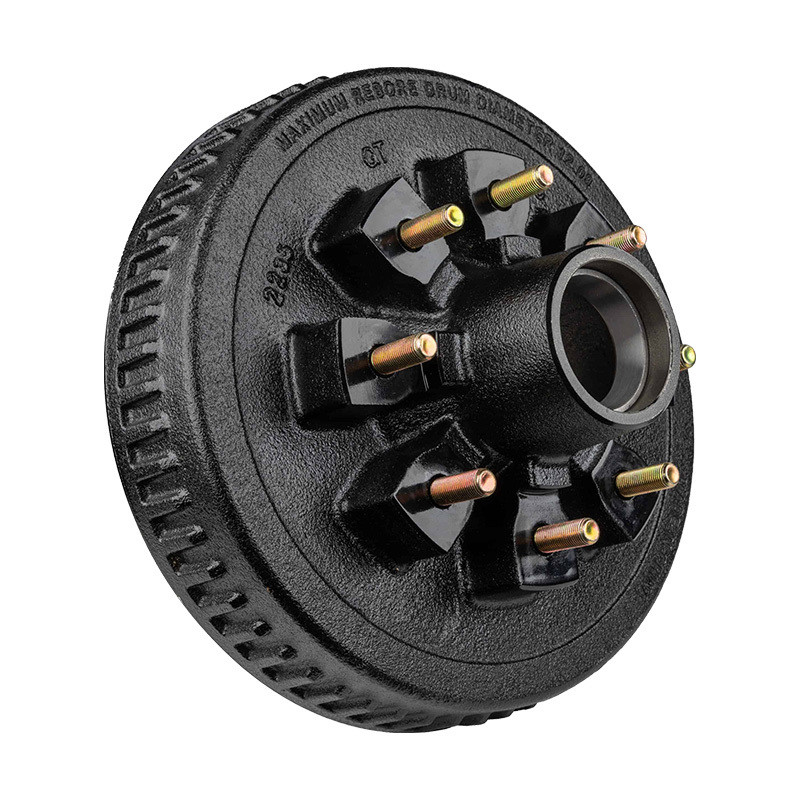 Trailer Parts 7000 lb 8 Lug 6 1/2 12 Inch Brake Drum for Durable and Trailer Braking