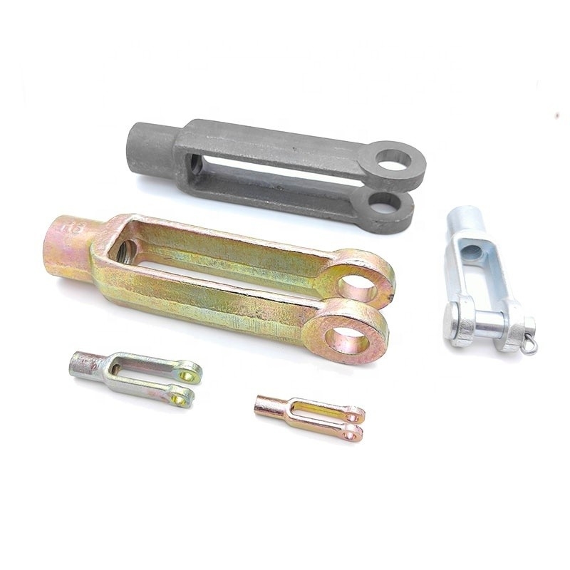 High Precision Carbon Steel Drop Forged Clevis Threaded Yoke Ends for Custom Orders