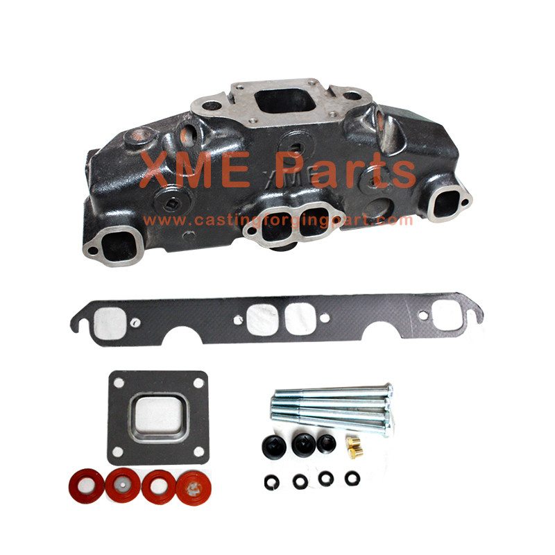 Grey Iron Exhaust Manifold Elbow/Riser kit for MerCruiser 5.0 5.7 V8 305 350 Marine Boat