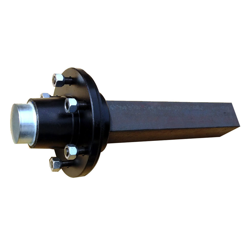 OEM Service Provided and Painting Surface PCD 4&quot; / 4.5&quot; / 5&quot; / 5.5&quot; Solid Round / Square Utility Trailer Stub Axle